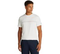 TOMMY JEANS Men’s Short Sleeve Slim Entry Graphic Cotton T-Shirt, White (Ecru), XL