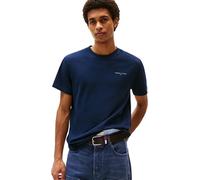 Tommy Jeans Linear Chest Slim Fit Short Sleeve T-shirt Blue S Men