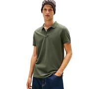 Tommy Jeans Men’s Short Sleeve Slim Fit Placket Polo Shirt, Green (Pewter Green), 3XL