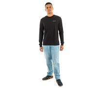 Tommy Jeans Men’s Slim Chest Linear Cotton Long Sleeve Top, Black (Black), XS
