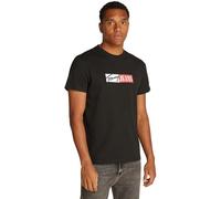 Tommy Jeans Men’s Slim Entry Graphic Long Sleeve Round Neck T-Shirt, Black (Black), 3XL
