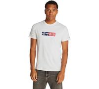 Tommy Jeans Men’s Slim Entry Graphic Long Sleeve Round Neck T-Shirt, White (Ecru), 2XL