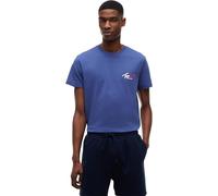 Tommy Jeans Men’s T-Shirt Short Sleeve Slim Sign Chest with Logo, Purple (Blue Storm), XXXL