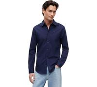 Tommy Jeans Men's Tjm Original Stretch Shirt Dm0dm04405 L/S Shirts / Woven Tops, Blue (Black Iris 002), M