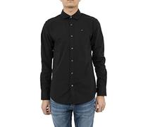 Tommy Jeans Original Stretch Slim Fit Long Sleeve Shirt Black M Men