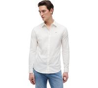 Tommy Jeans Men's Tjm Original Stretch Shirt Dm0dm04405 L/S Shirts / Woven Tops, White (Classic White 100), XS