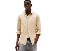 Tommy Jeans Men’s TJM Original Long Sleeve Shirt, Beige (Silt), M