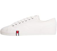 Tommy Jeans Men’s Vulcanised Trainers Archive in Canvas, White (Ecru), 7