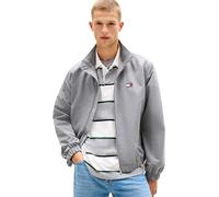 Tommy Jeans Men’s Windbreaker Jacket with Stretch Cuffs and Hem, Grey (Gravel Grey), M