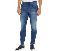 Tommy Jeans Men's Austin Slim Tapered Wmbs Denim Pants, Wilson Mid Blue Stretch, 27W / 36L
