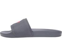 Tommy Jeans Men's Beach Slides Pool Slides with Logo, Grey (Washed Black), 10.5