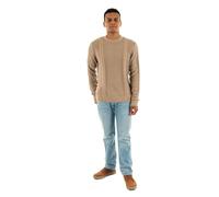 Tommy Jeans Men's Cable Knit Jumper, Brown (Coastal Taupe Tonal), M