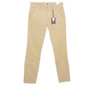 Tommy Jeans men's chino pants Austin slim tapered beige DM16758 DM19166