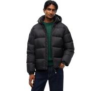Tommy Jeans for man. DM0DM19786 Essential Short Coat black (XXL), Casual, Long sleeve, Recycled Polister, Sustainable