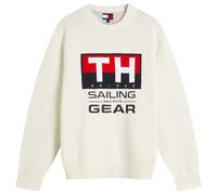 Tommy Jeans Men's Gi Sailing Crewneck Knit Sweater White