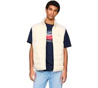 Tommy Jeans Men's Light Quilted Down Gilet, Off-White (Newsprint), XS