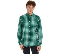 Tommy Jeans Men's Long Sleeve Check Shirt, Green (Green Malachite Check), XS