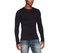 Tommy Jeans Men's Original Rib L/S Knit Tops, Black, XXL
