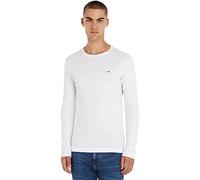 Tommy Jeans Men's Original Rib L/S Knit Tops, White, XL