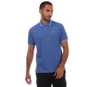 Tommy Jeans Mens Regular Fit Tipped Polo Shirt in Blue Cotton - Size 2XL