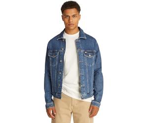 Tommy Jeans Mens Ryan Rglr Trckr Jckt Ext Bi8130 Dm0dm21047 Trucker Jacket, Denim (Denim Medium), S UK