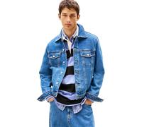 Tommy Jeans Men's Ryan Rglr Trckr Jckt Ext Ci8132 Dm0Dm22635 Trucker Jacket, Denim (Denim Medium), XL