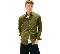 Tommy Jeans Original Stretch Slim Fit Long Sleeve Shirt Green S Men