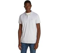 Tommy Jeans Men's Slim Fit Short Sleeve Polo Shirt, Grey (Silver Grey Htr), S