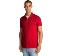 Tommy Jeans Men's Slim Fit Short Sleeve Polo Shirt, Red (Red Hot), XL