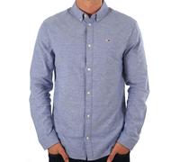 Tommy Jeans Men's Stretch Oxford Cotton Shirt Bright Blue - Button Up, Slim Fit