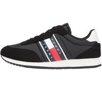 Tommy Jeans Men’s Runner Trainers Classic Runner Lace-up, Black (Black), 6.5