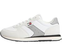 Tommy Jeans Men's TJM Eva Runner Mix Material EM0EM01737 Low Top, White (Ecru), 9 UK
