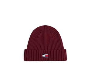 Tommy Jeans Men's TJM Heritage Core Beanie Am0Am13669, Red (Red Wine), One Size