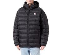 Tommy Jeans Men's TJM Hooded Lt Down Jacket Ext Dm0Dm17882, Black, XL