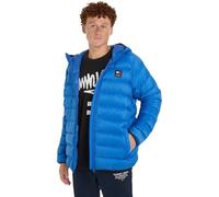 Tommy Jeans Men's TJM Hooded Lt Down Jacket Ext Dm0Dm17882, Meridian Blue, S