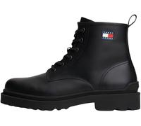 Tommy Jeans Mens Tjm Lace Up Rubberized Em0em01628 Mid Boots, Black, 10.5 UK