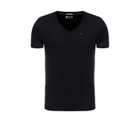 Tommy Jeans Men's Tjm Original Jersey V Neck Tee Dm0dm04410 S/S Knit Tops, Tommy Black, 3XL Plus Tall