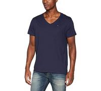 Tommy Jeans Men's Tjm Original Jersey V Neck Tee Dm0dm04410 T-Shirt, Blue (Black Iris 002), M