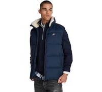 Tommy Jeans Men's Tjm Poly Puffer Vest Dm0dm19632 Vest, Blue (Dark Night Navy), S