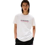 Tommy Jeans Mens TJM Reg DNA Tee Ext Dm0dm21978 S/S T-Shirt, White (Ecru), L UK