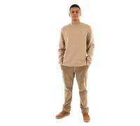 Tommy Jeans Mens Tjm Reg Flag Crew Dm0dm20741 Pullover Sweatshirt, Beige (Coastal Taupe), XS UK