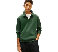 Tommy Jeans Men's TJM Reg Fleece 1/4Zip Mock Neck DM0DM20339 Half Zip Sweatshirt, Green (Shadow Pine), XL