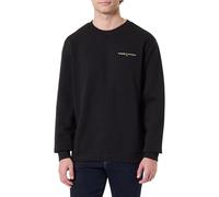 Tommy Jeans Men's TJM REG LINEAR CREW EXT DM0DM20249 Pullover Sweatshirt, BLACK (Black), L