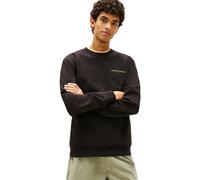 Tommy Jeans Men's TJM Reg Linear Crew Ext Dm0Dm20249 Pullover Sweatshirt, Orange (Black/Faded Sun Kiss), L