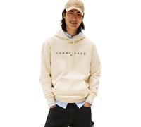 Tommy Jeans Mens Tjm Reg Linear Logo Ext Dm0dm20746 Pullover Hoodie, Beige (Desert Sand Dune), S UK