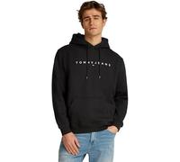 Tommy Jeans Mens Tjm Reg Linear Logo Ext Dm0dm20746 Pullover Hoodie, Black (Black), XS UK
