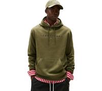 Tommy Jeans Men's TJM REG LINEAR LOGO HOODIE EXT DM0DM20746 Pullover Hoodie, GREEN (Dark Greenery), S
