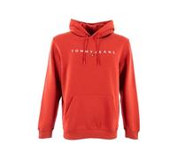 Tommy Jeans Men's TJM REG LINEAR LOGO HOODIE EXT DM0DM20746 Pullover Hoodie, RED (Terracotta Red), M