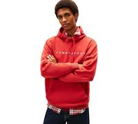 Tommy Jeans Men's TJM REG LINEAR LOGO HOODIE EXT DM0DM20746 Pullover Hoodie, RED (Terracotta Red), XL