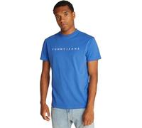Tommy Jeans Men's TJM Reg Linear Logo Tee Ext Dm0Dm20744 S/S T-Shirt, Blue (Tempo Blue), XS
